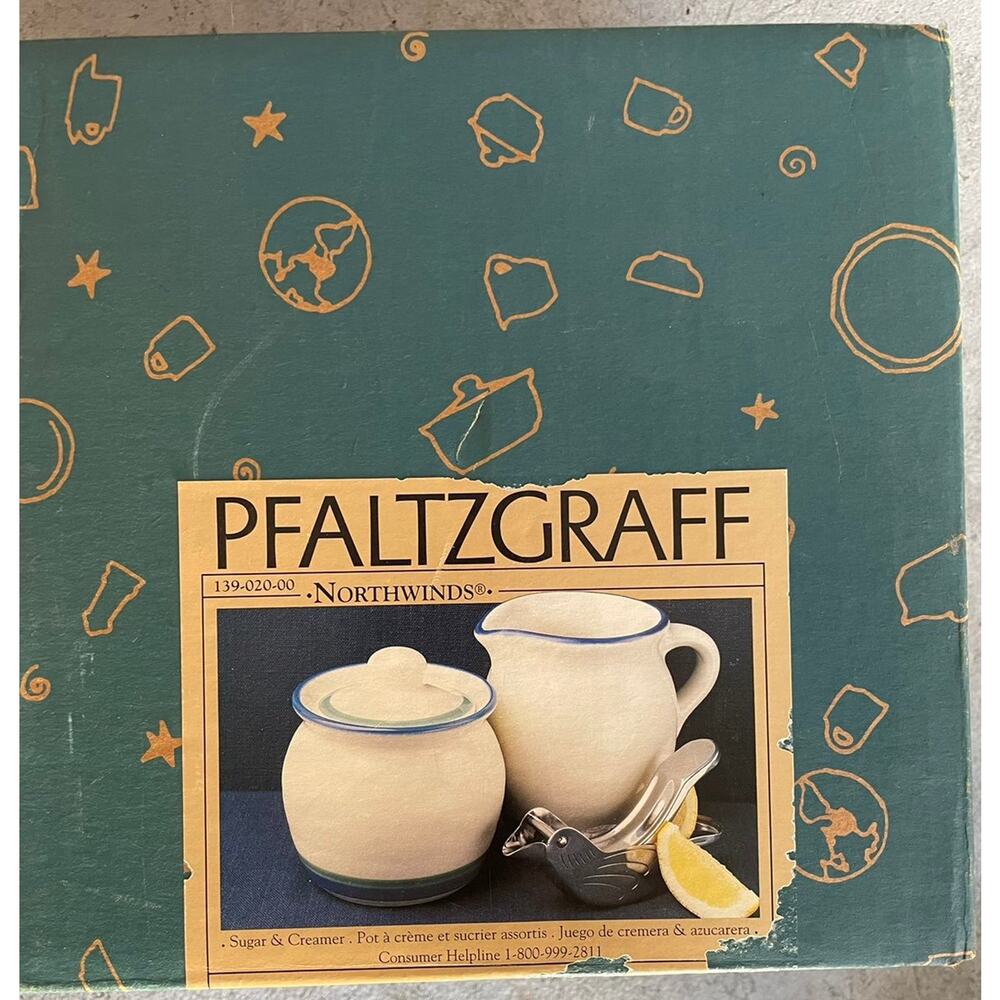 Sugar and creamer set